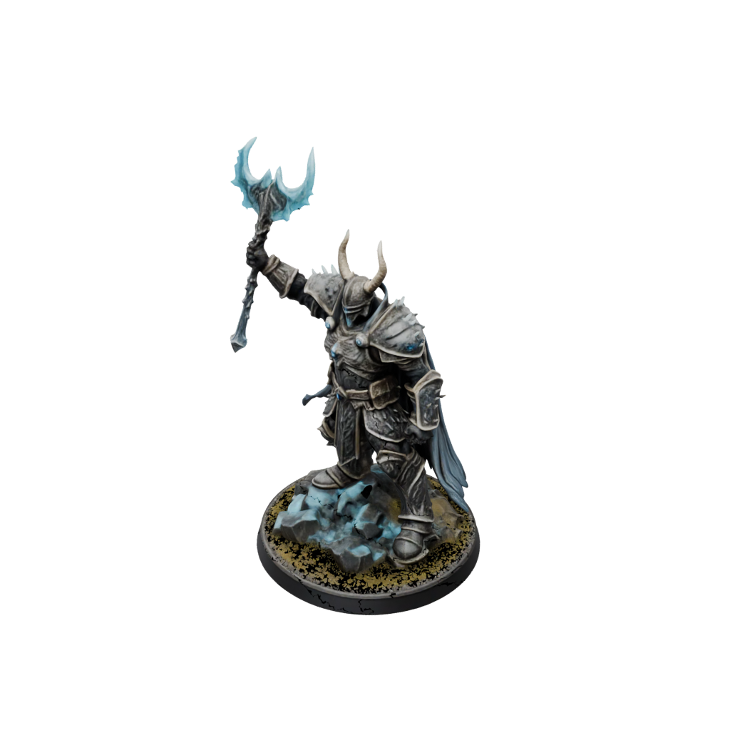 Camo Lich King — tabletop minis 3D print model, STL