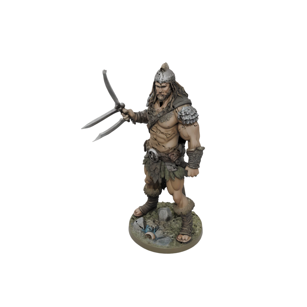 Camo Barbarian With Greatsword