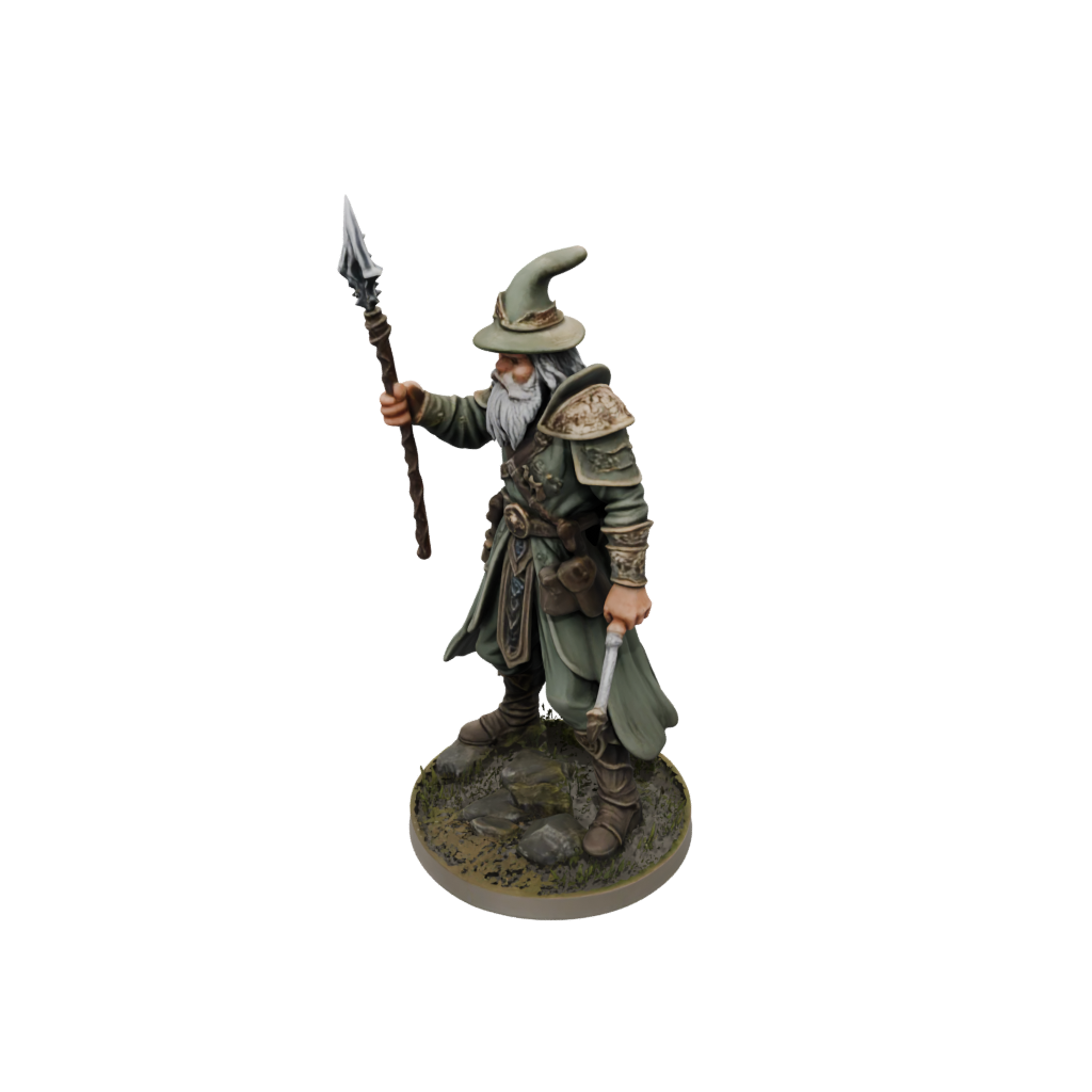 Camo Battle Wizard With Staff