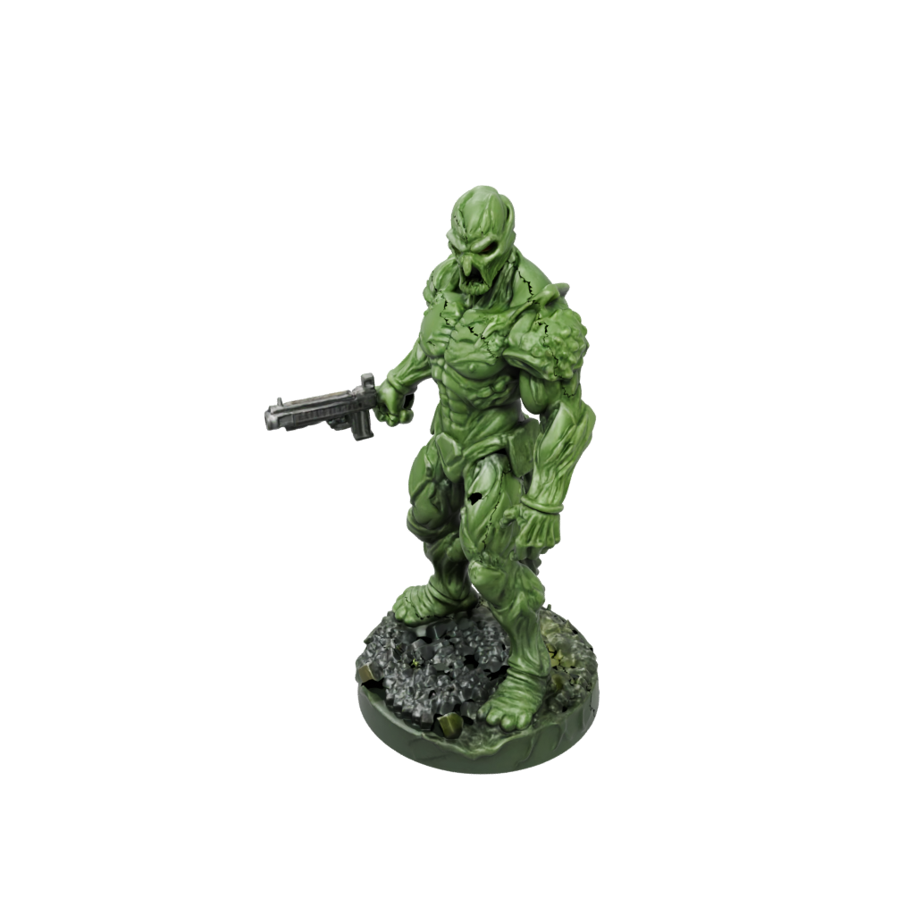 Camo Gelatinous Cube Ooze — tabletop minis 3D print model, STL