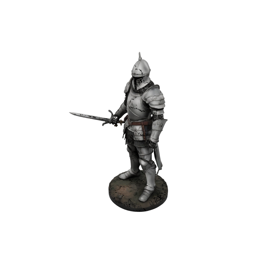Camo Knight In Full Plate Armor
