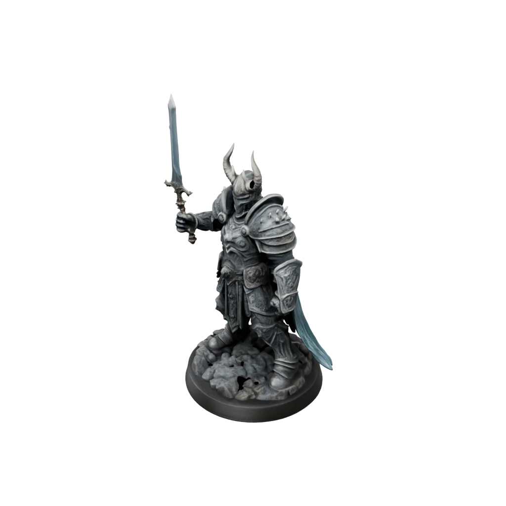 Camo Lich King — tabletop minis 3D print model, STL
