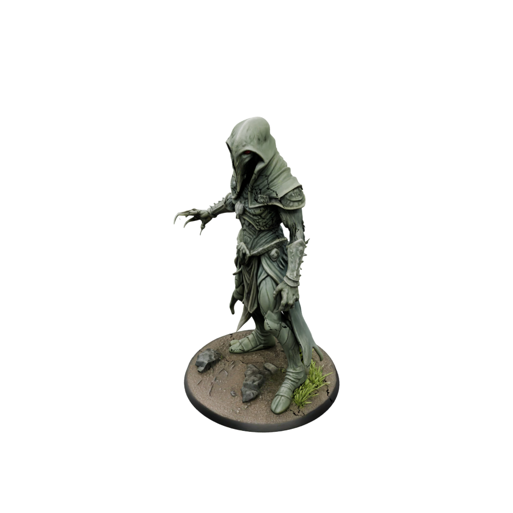 Camo Mind-Flayer Style Aberration — tabletop minis 3D print model, STL