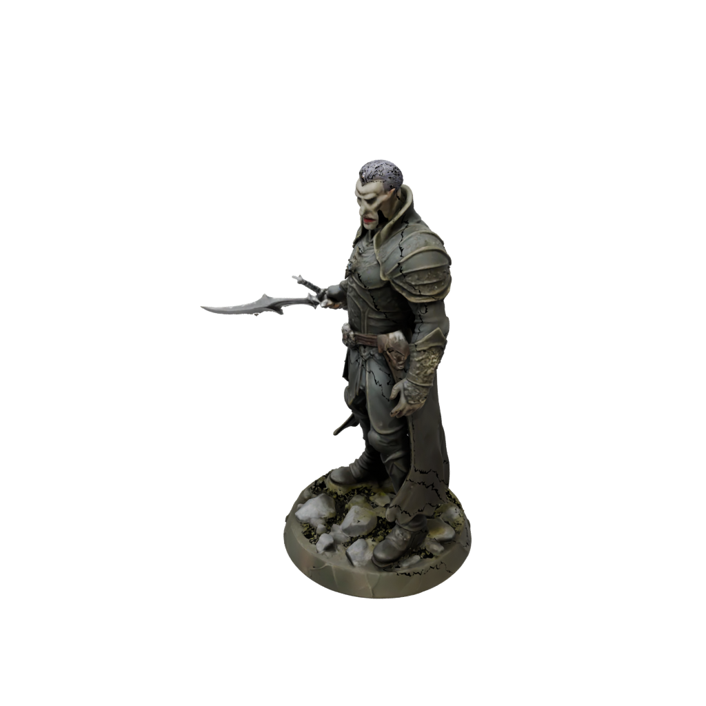 Camo Vampire Lord — tabletop minis 3D print model, STL