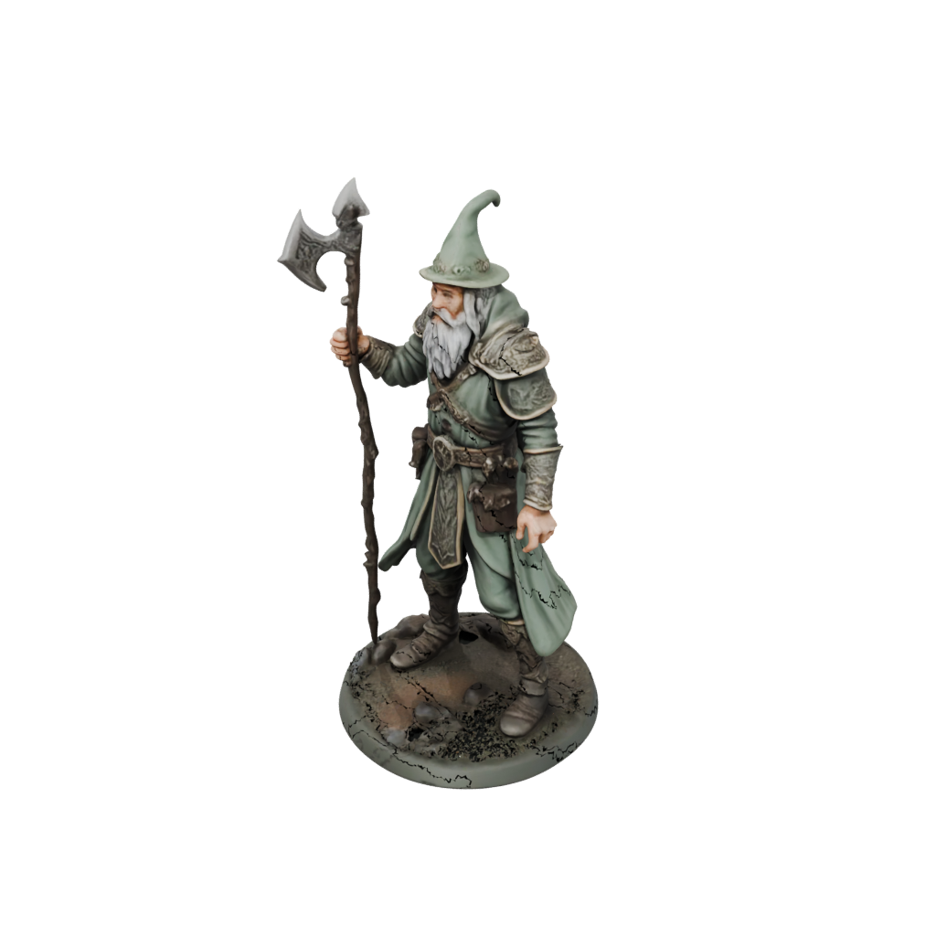 Camo Battle Wizard With Staff