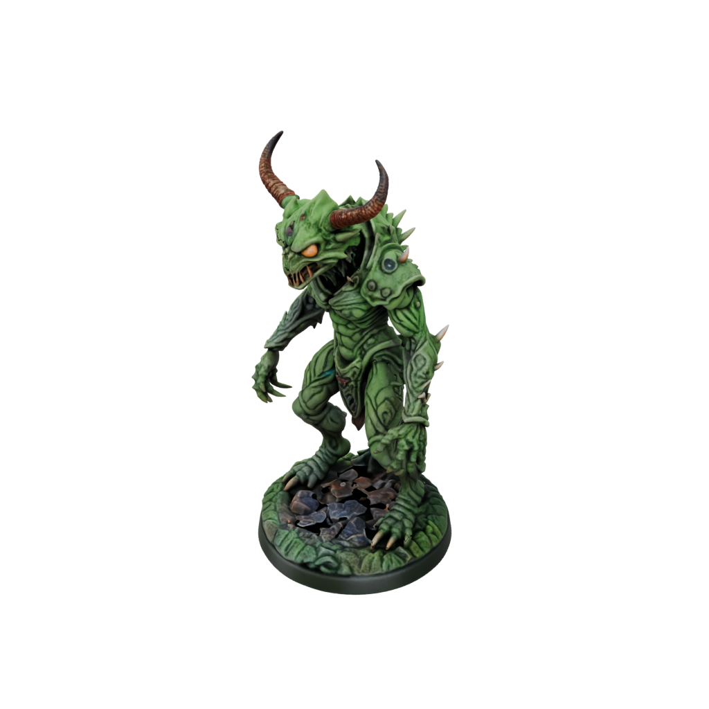 Camo Beholder-Style Floating Eye Tyrant — tabletop minis 3D print model, STL