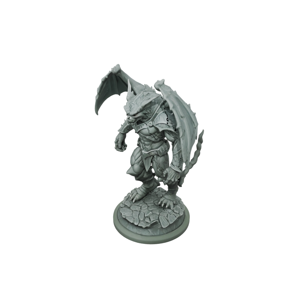 Camo Gargoyle Sentinel — tabletop minis 3D print model, STL