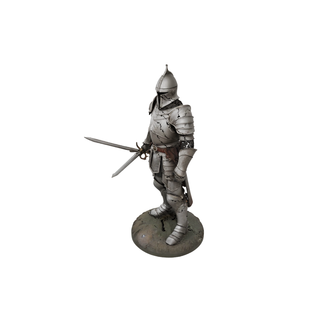 Camo Knight In Full Plate Armor