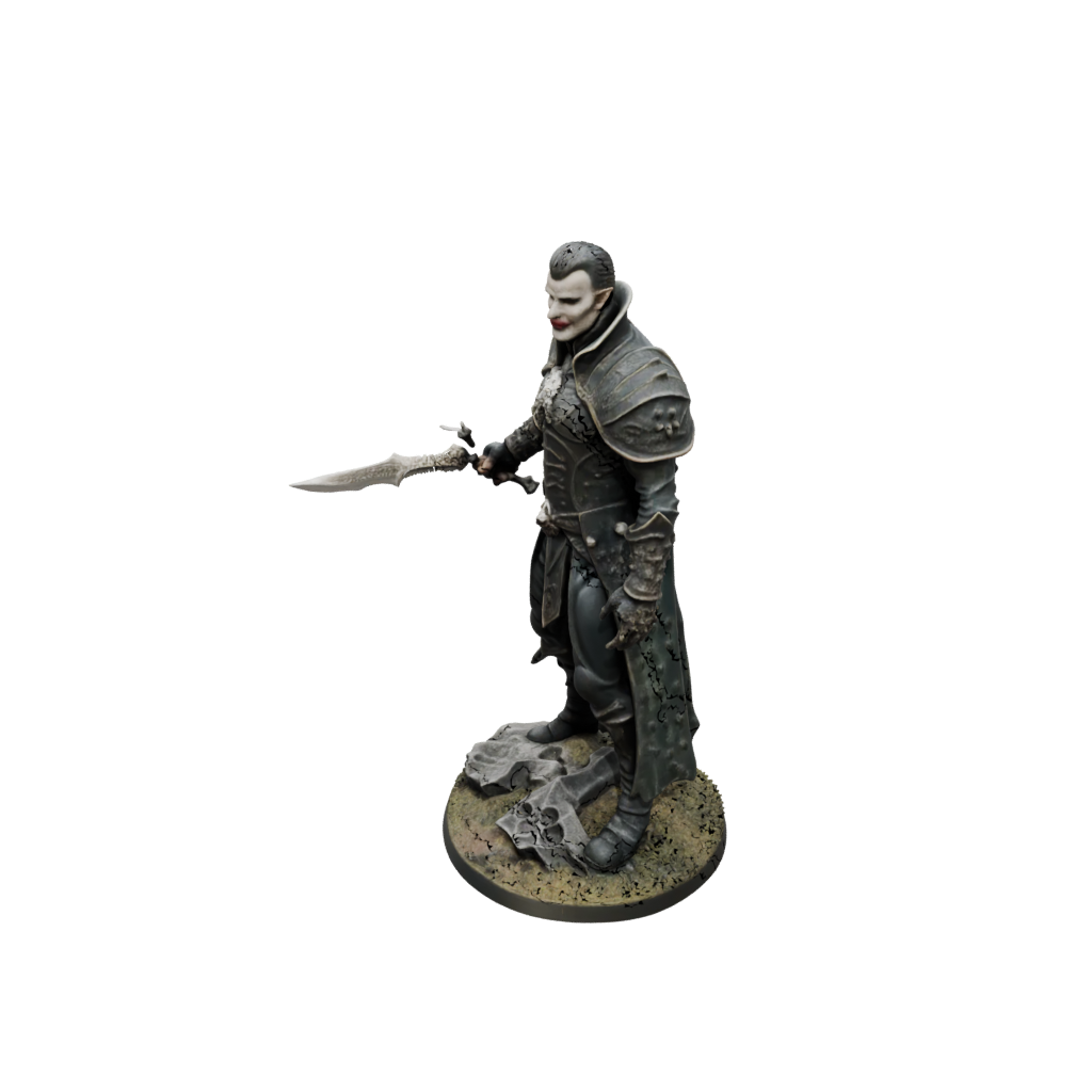 Camo Vampire Lord — tabletop minis 3D print model, STL