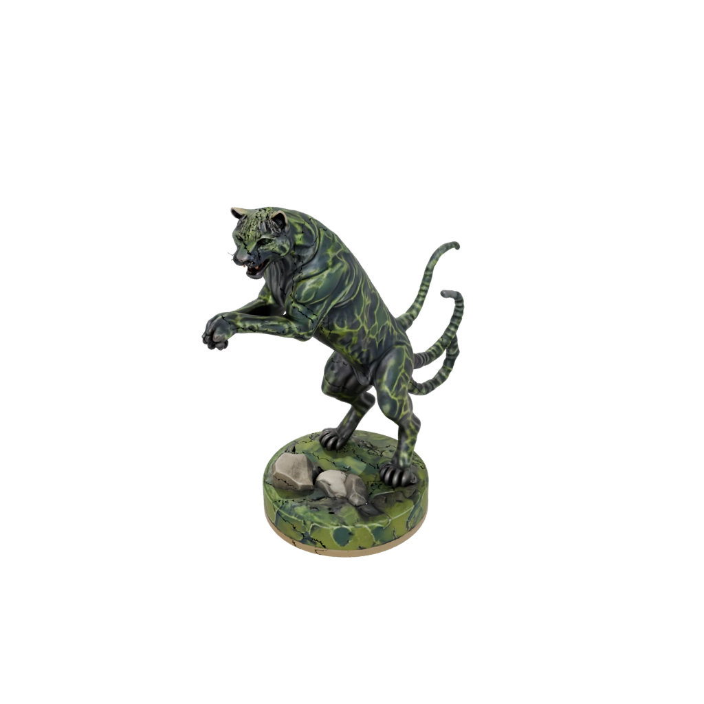 Camo Displacer Panther — tabletop minis 3D print model, STL
