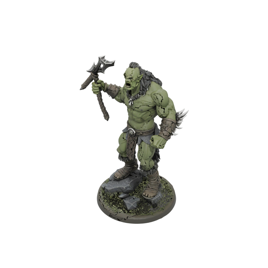 Camo Half-Orc Berserker