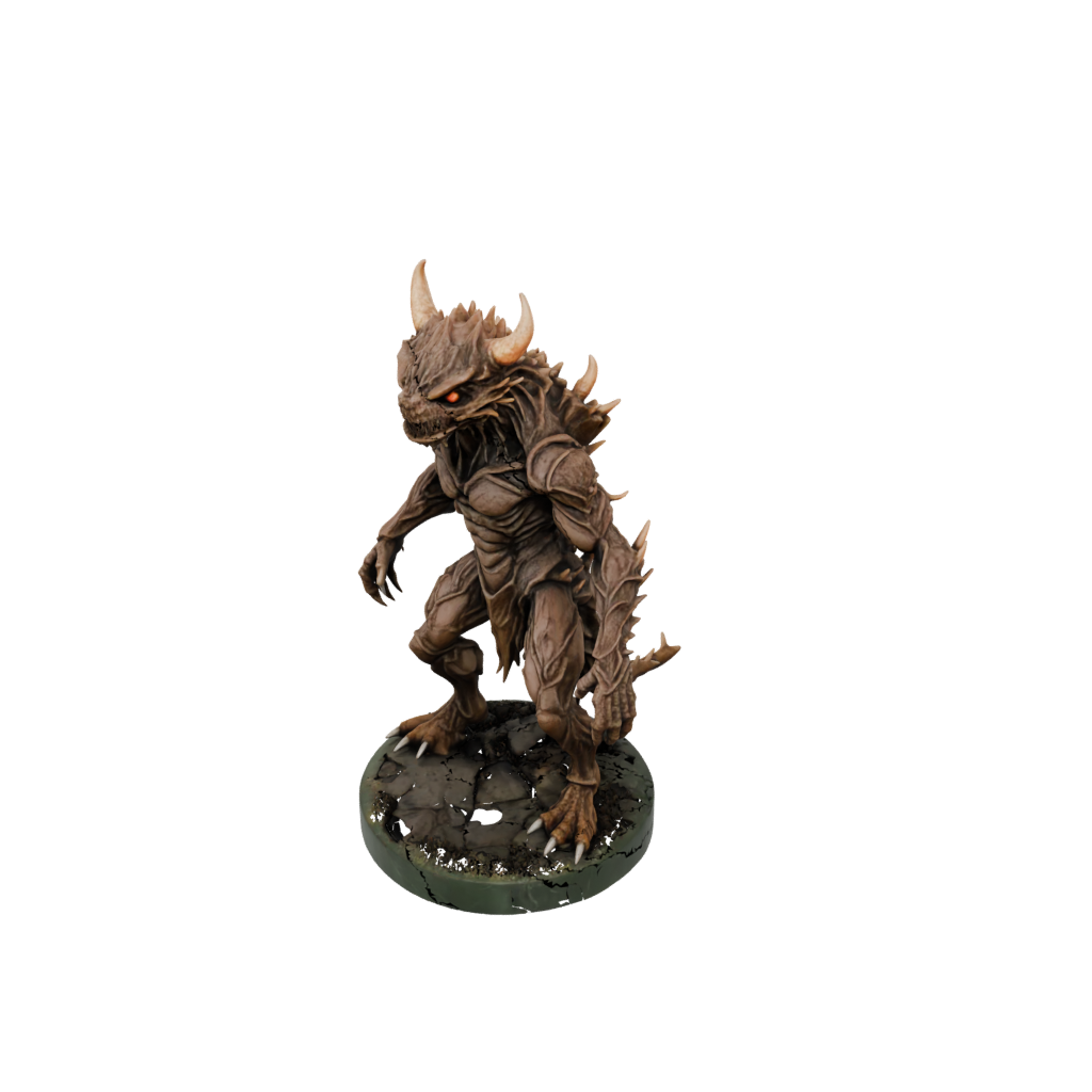 Camo Rust Monster Critter — tabletop minis 3D print model, STL
