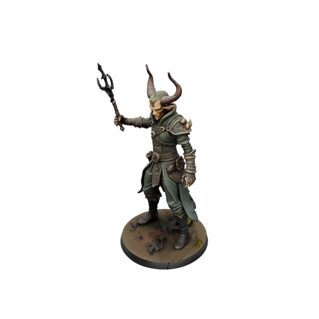 Camo Tiefling Warlock