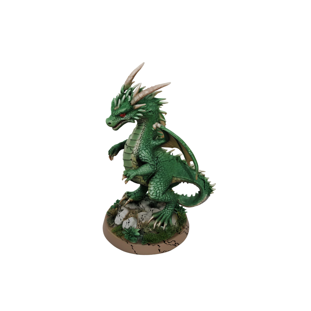 Camo Young Dragon Wyrmling