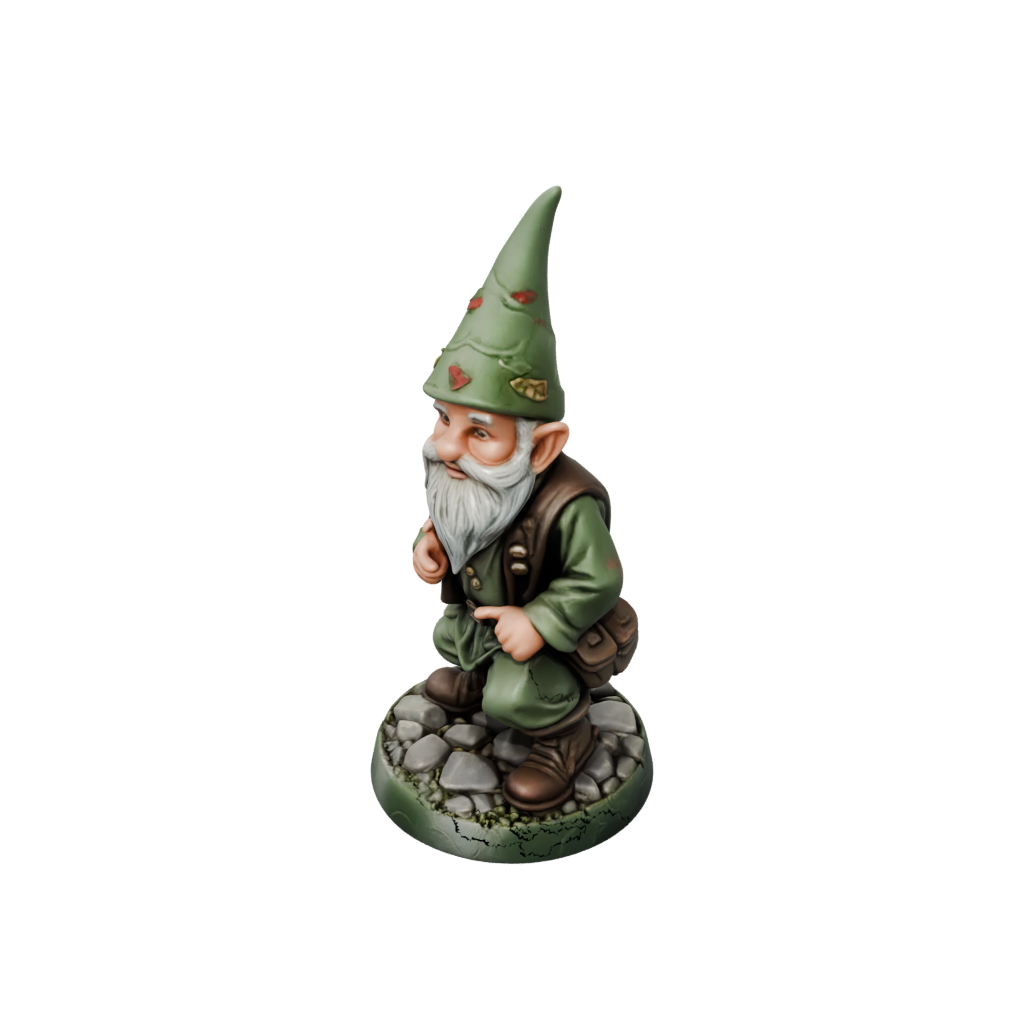 Camo Gnome Tinkerer — tabletop minis 3D print model, STL