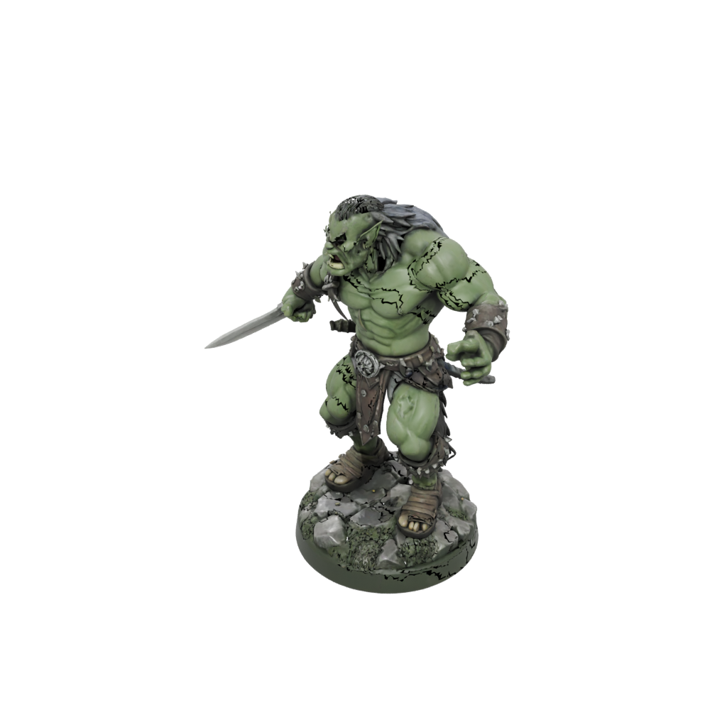 Camo Half-Orc Berserker