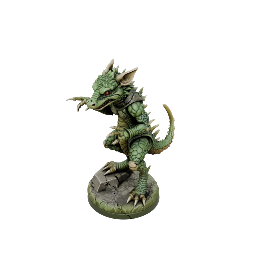 Camo Kobold Trapsmith — tabletop minis 3D print model, STL