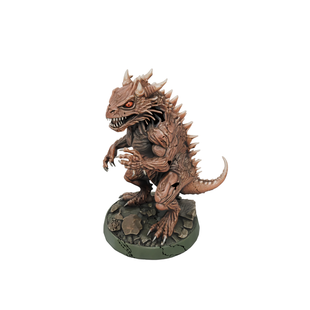 Camo Rust Monster Critter — tabletop minis 3D print model, STL