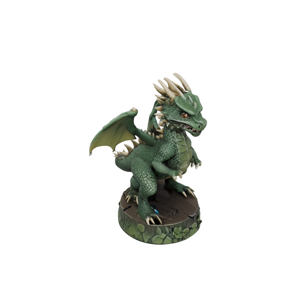 Camo Young Dragon Wyrmling