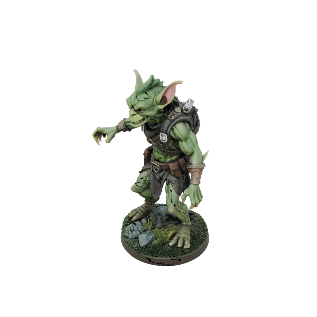 Camo Goblin Scout — tabletop minis 3D print model, STL