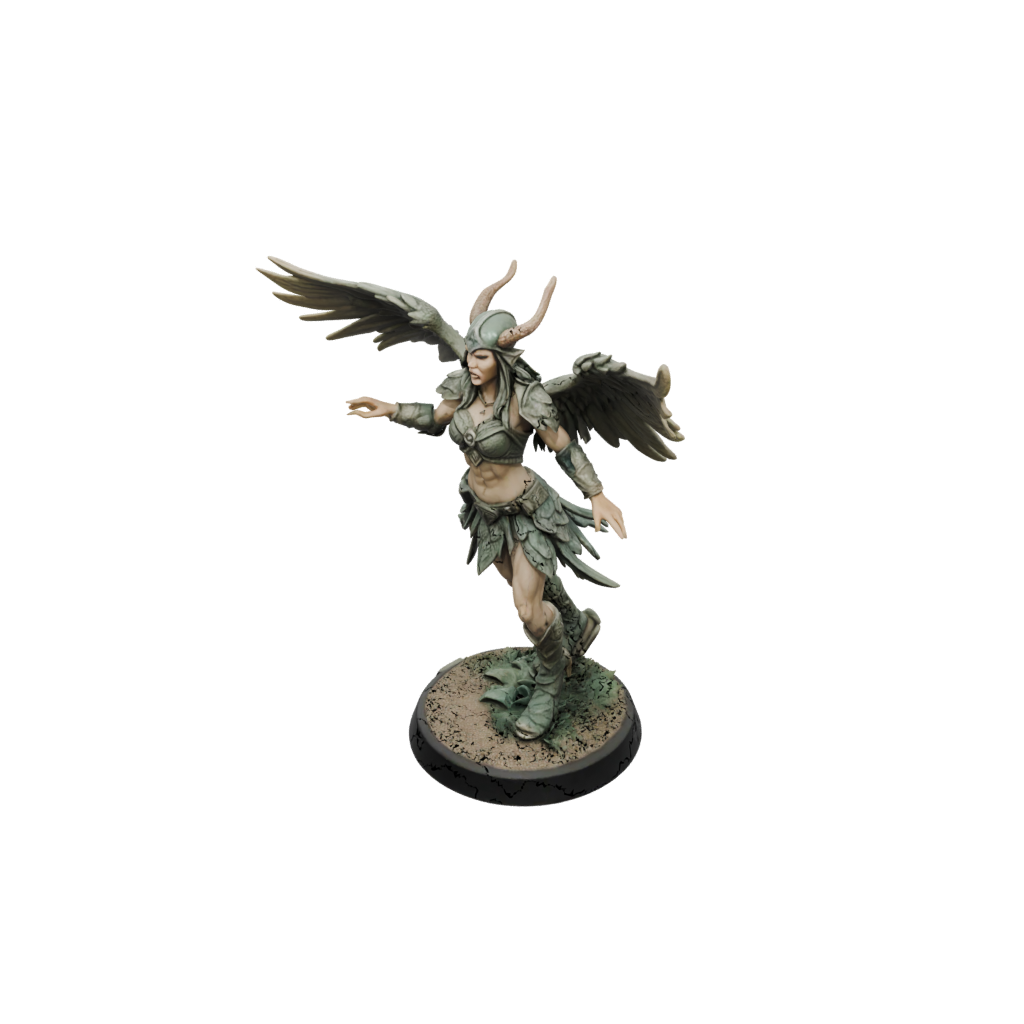 Camo Harpy Raider — tabletop minis 3D print model, STL