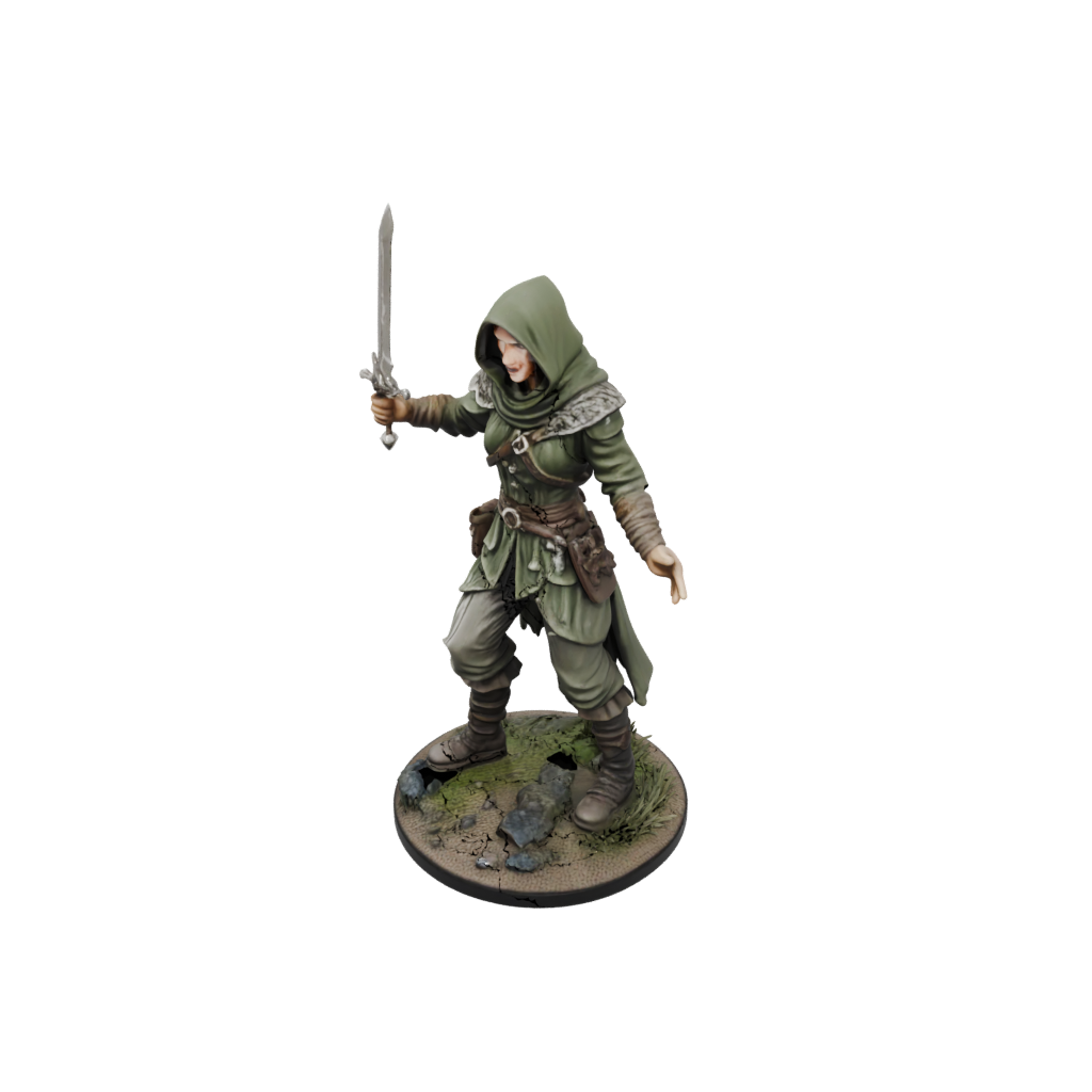 Camo Hooded Rogue With Daggers