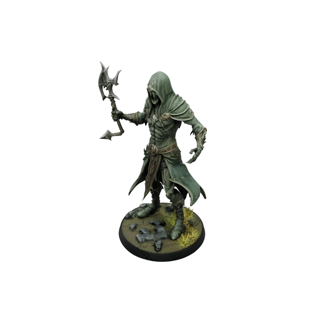 Camo Necromancer Summoner — tabletop minis 3D print model, STL