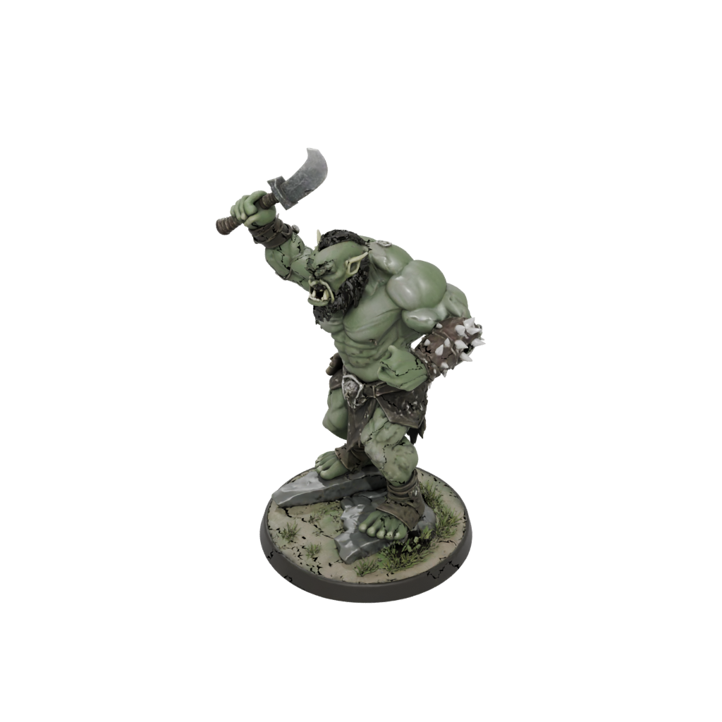 Camo Orc Brute With Cleaver