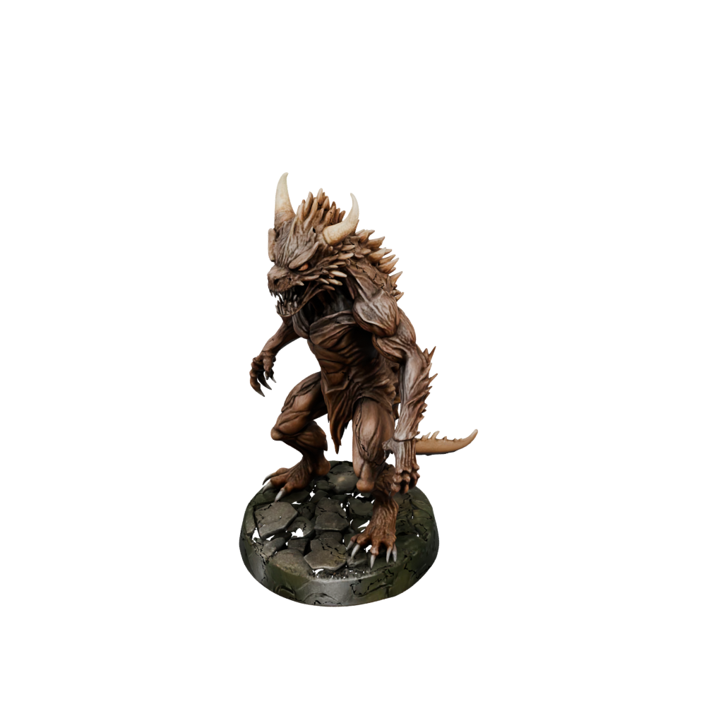 Camo Rust Monster Critter — tabletop minis 3D print model, STL