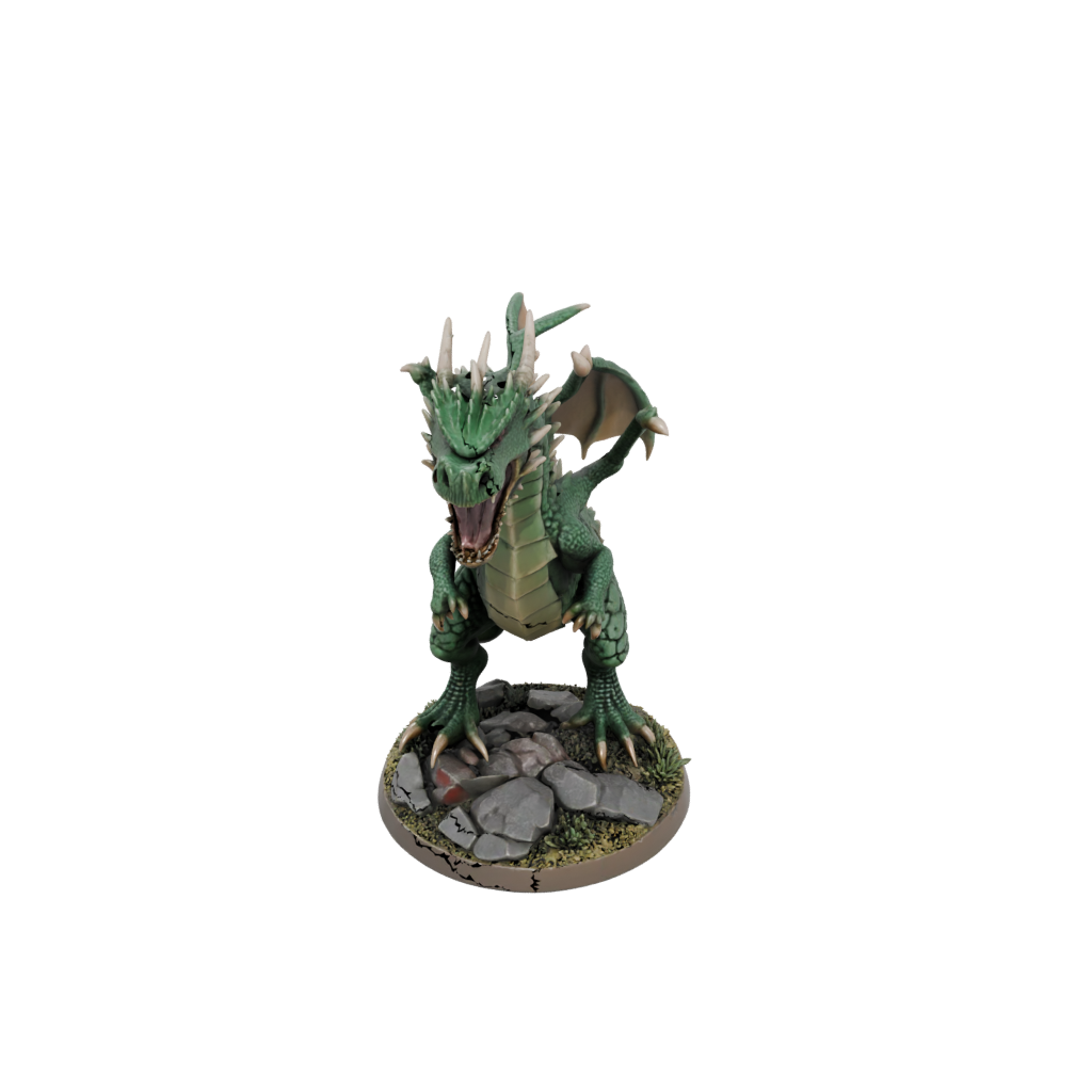 Camo Young Dragon Wyrmling
