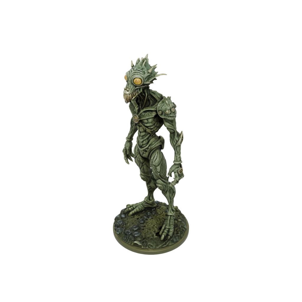 Camo Beholder-Style Floating Eye Tyrant — tabletop minis 3D print model, STL