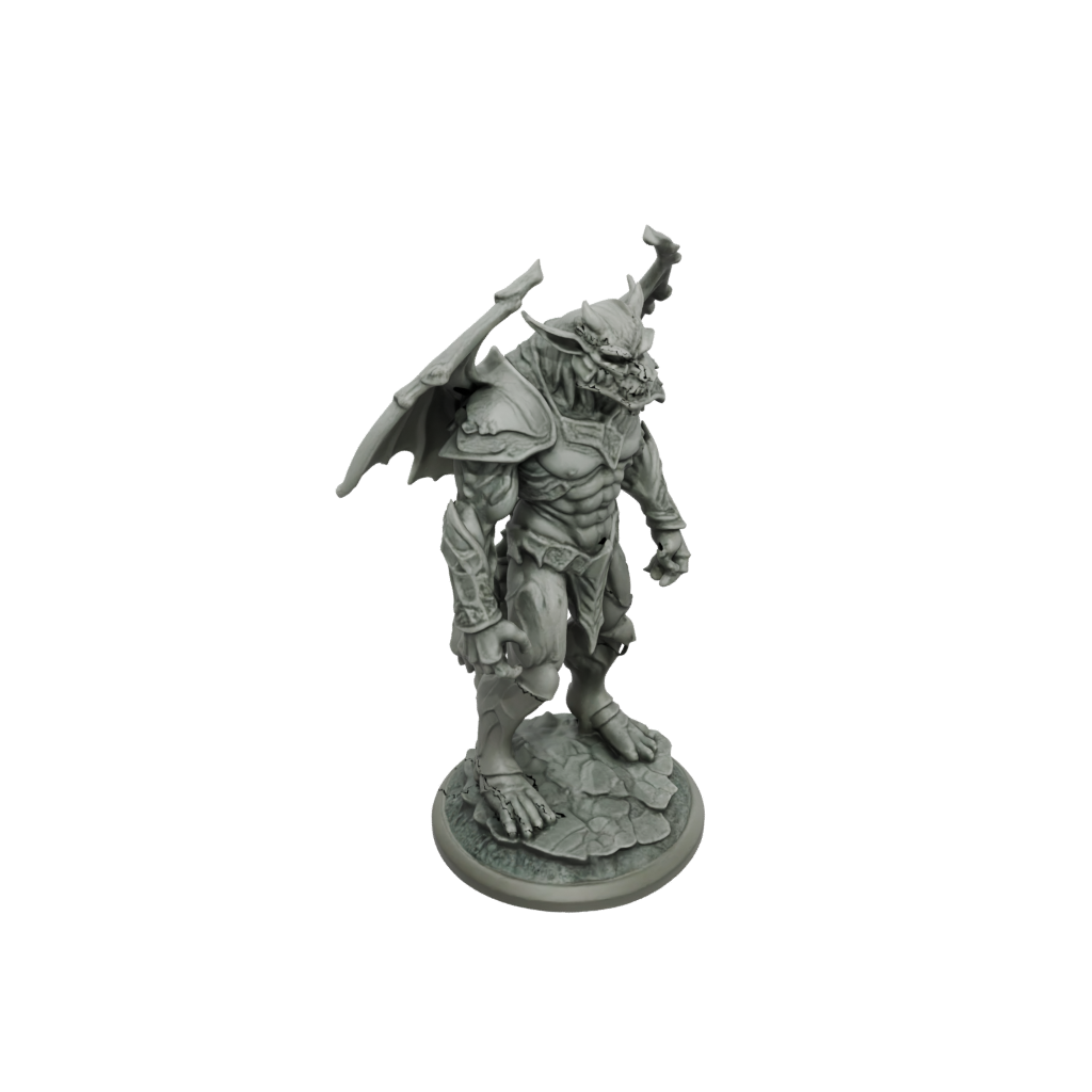 Camo Gargoyle Sentinel — tabletop minis 3D print model, STL