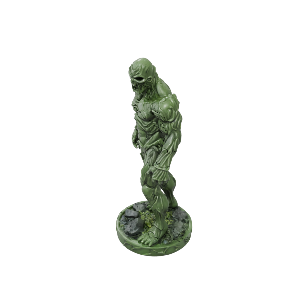 Camo Gelatinous Cube Ooze — tabletop minis 3D print model, STL
