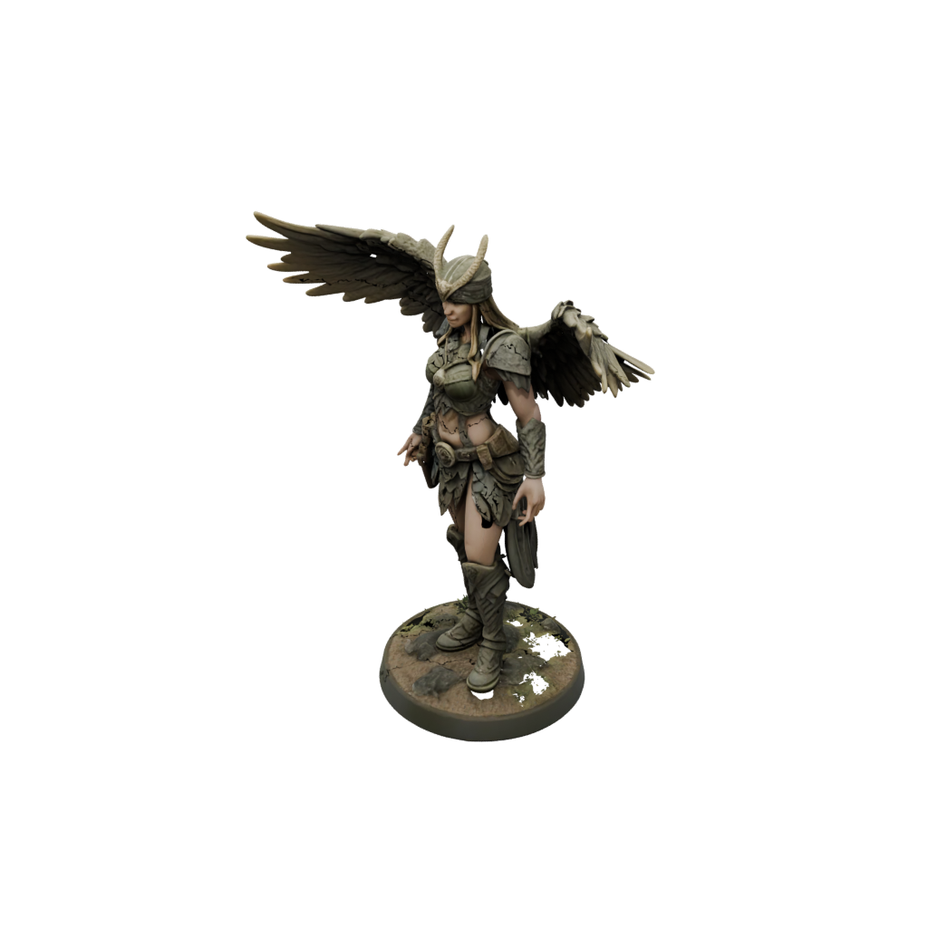Camo Harpy Raider — tabletop minis 3D print model, STL