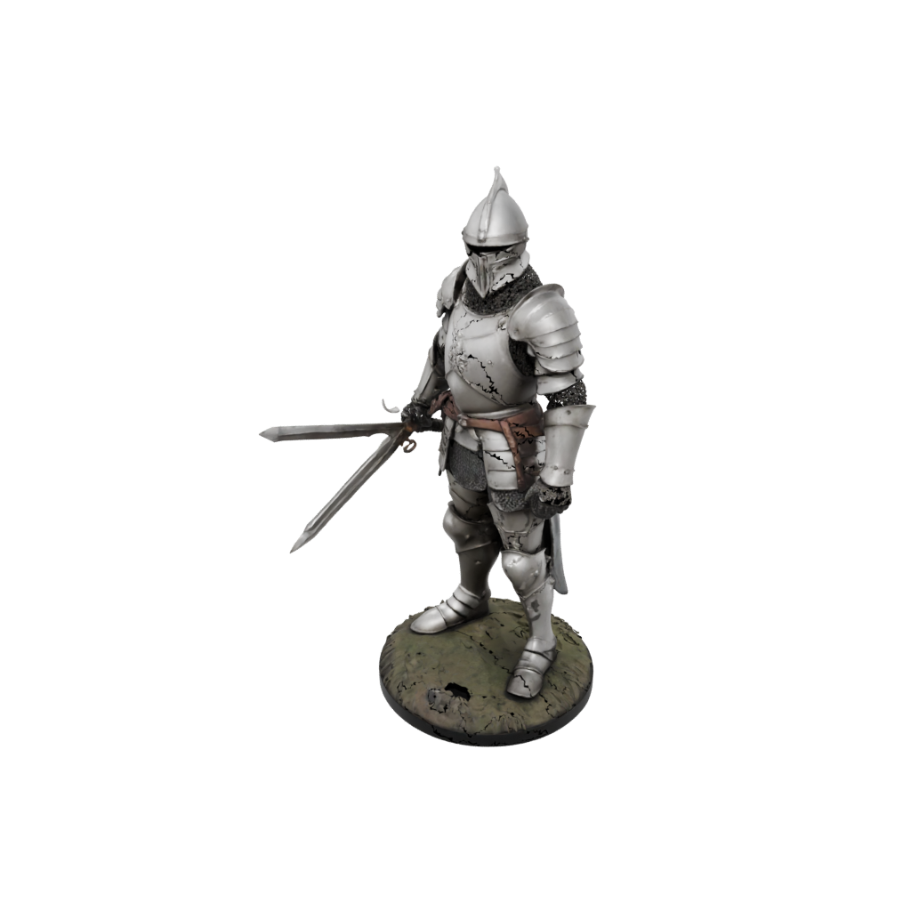 Camo Knight In Full Plate Armor