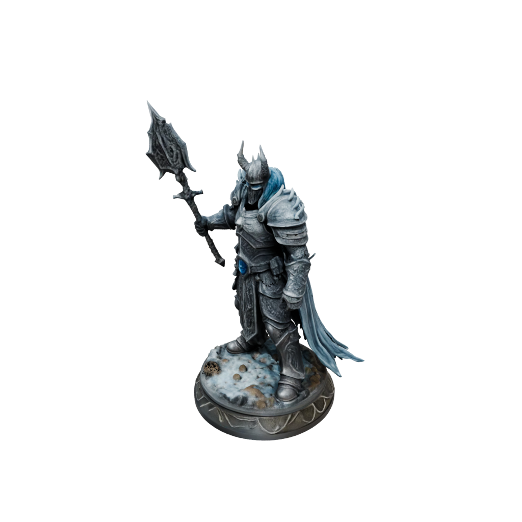 Camo Lich King — tabletop minis 3D print model, STL