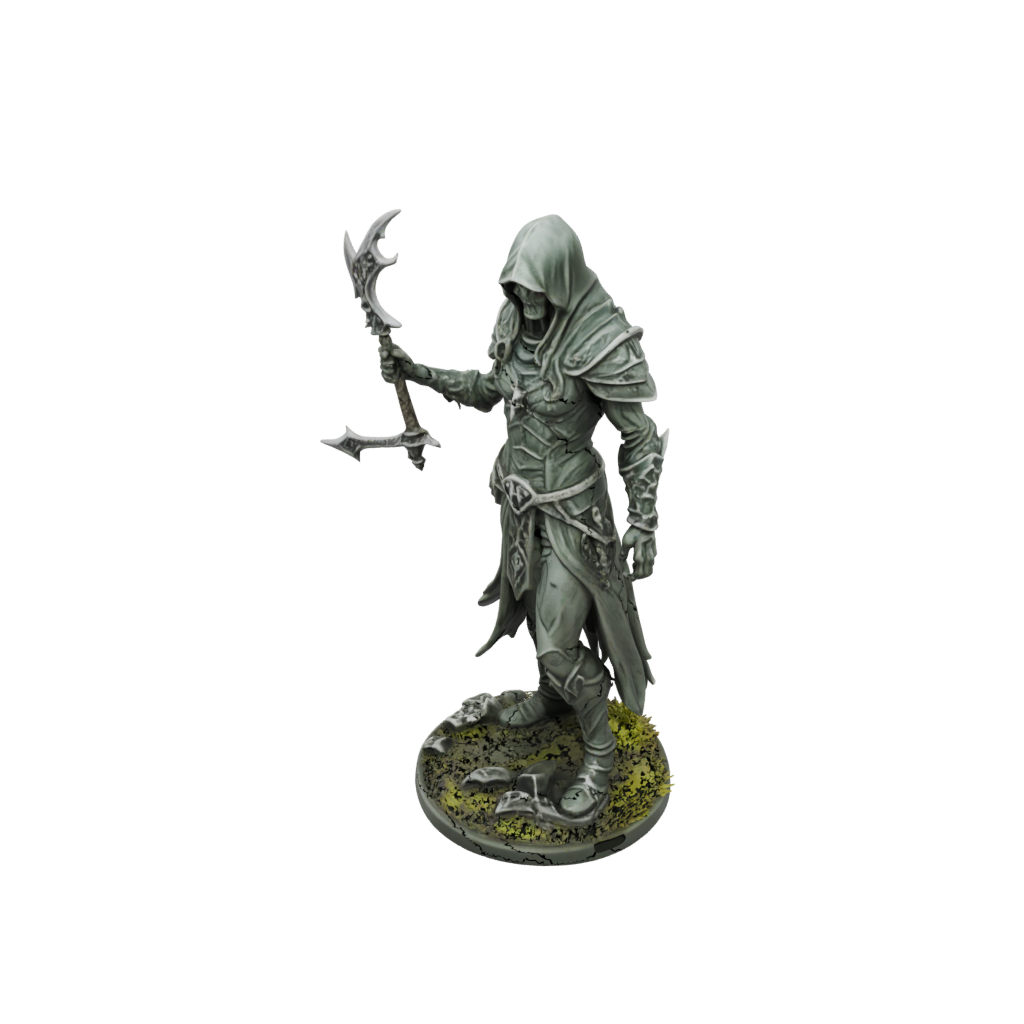 Camo Necromancer Summoner — tabletop minis 3D print model, STL