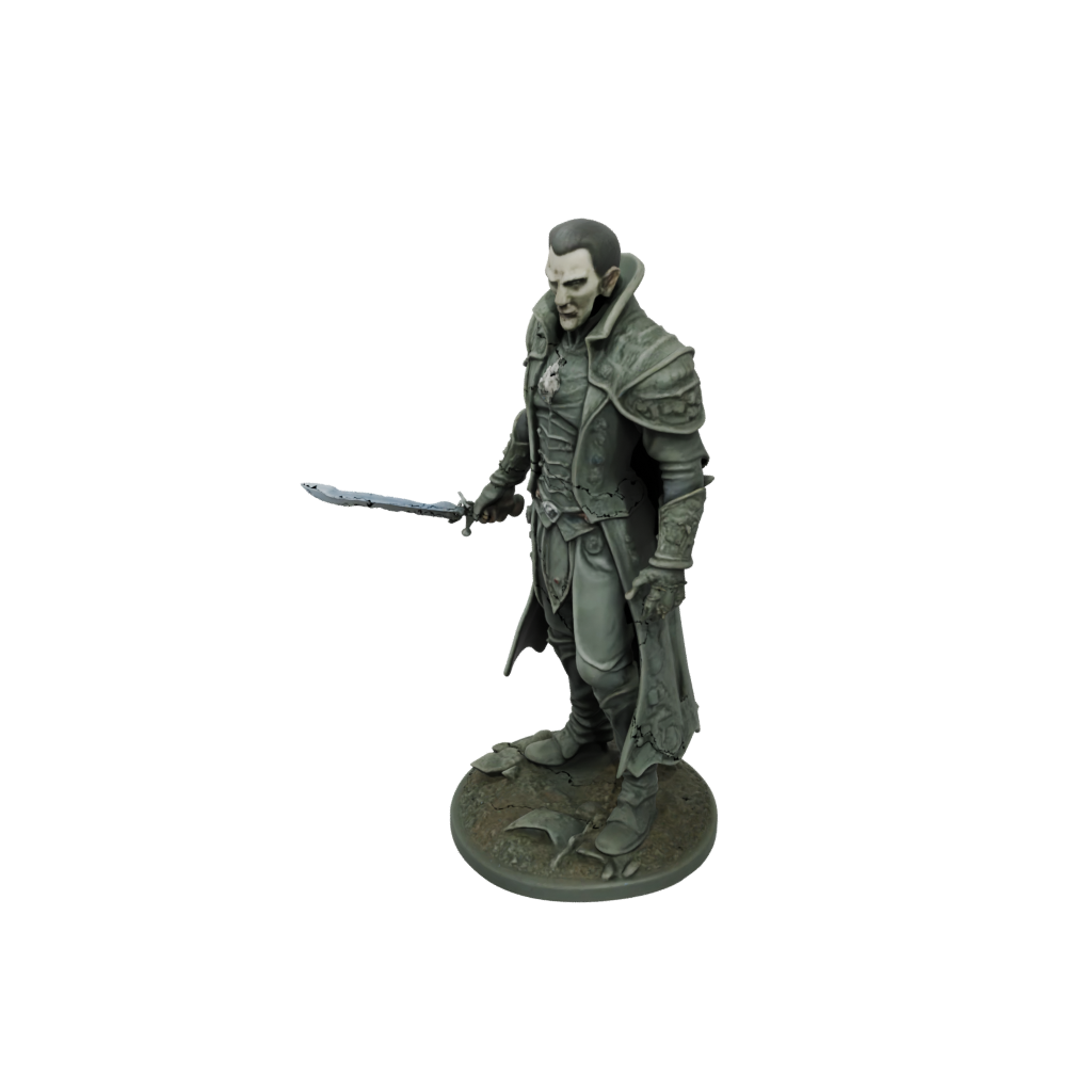 Camo Vampire Lord — tabletop minis 3D print model, STL