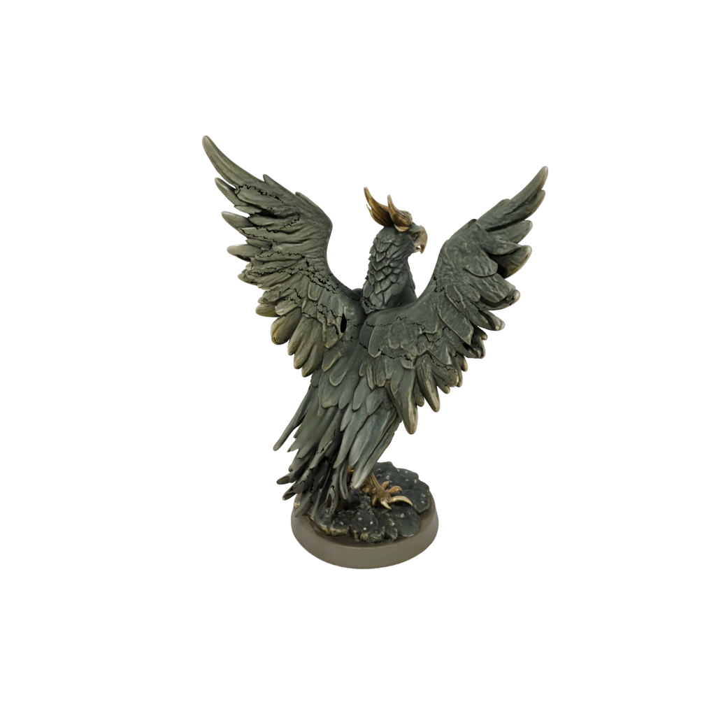 Camo Winged Griffin — tabletop minis 3D print model, STL