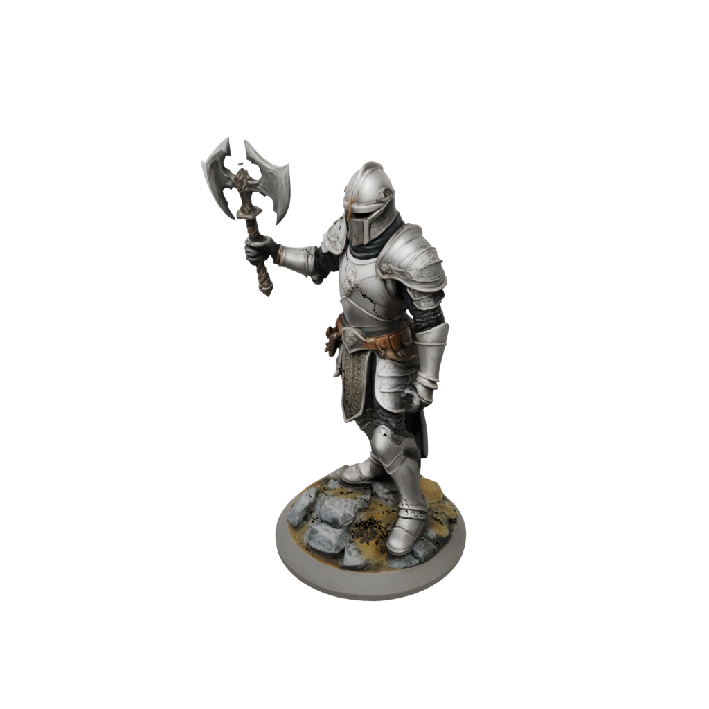 Armored Paladin With War Maul