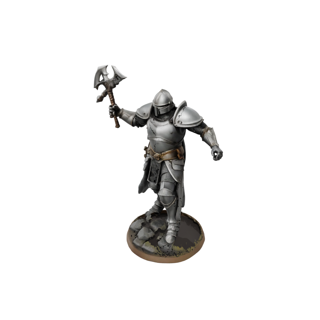 Armored Paladin With War Maul