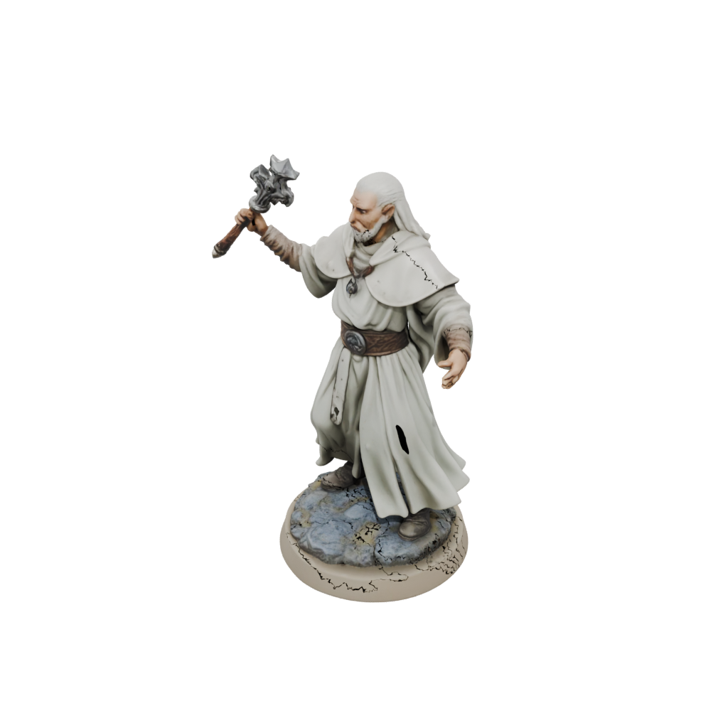 Cleric Priest With Mace