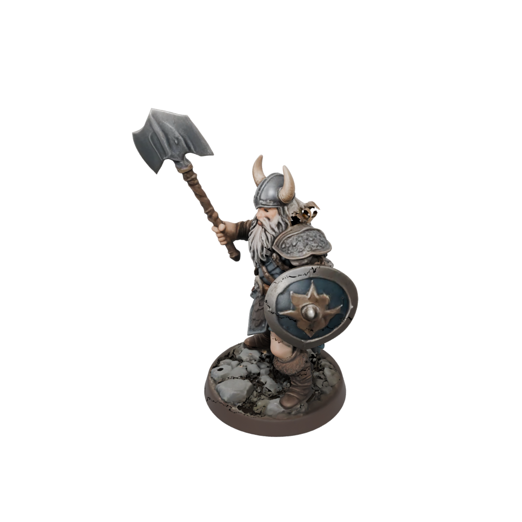 Dwarf Warrior With Battleaxe
