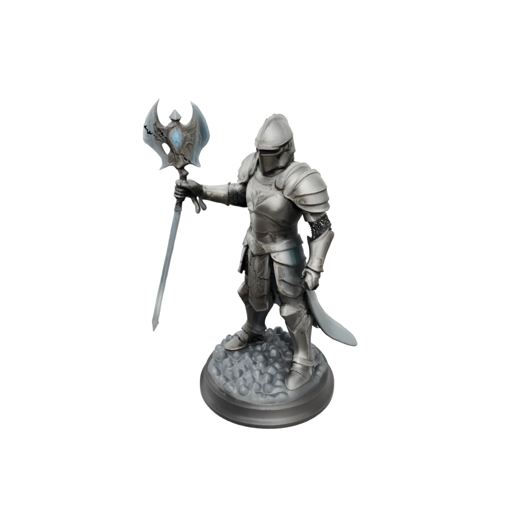 Crystal Armored Paladin With War Maul