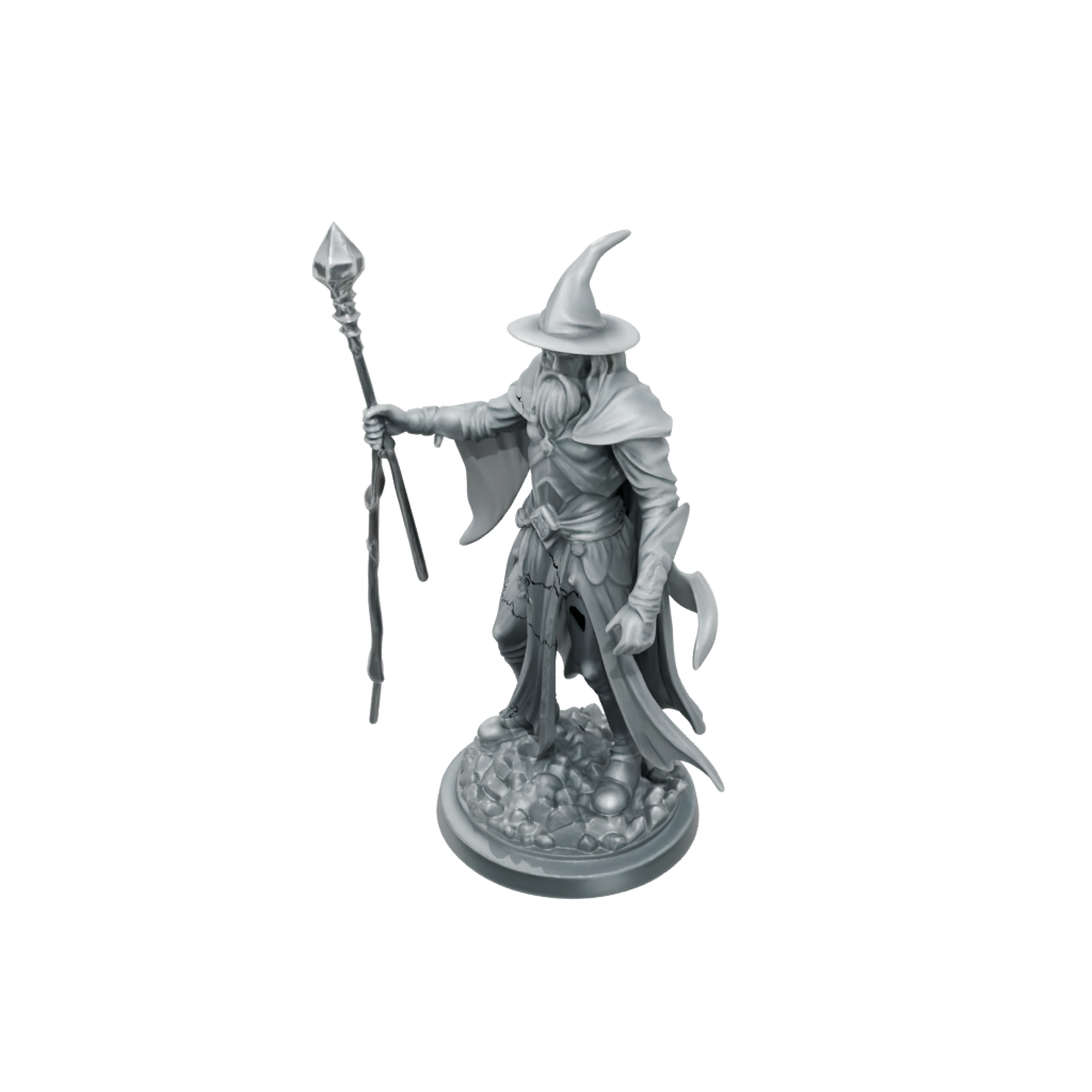 Crystal Battle Wizard With Staff