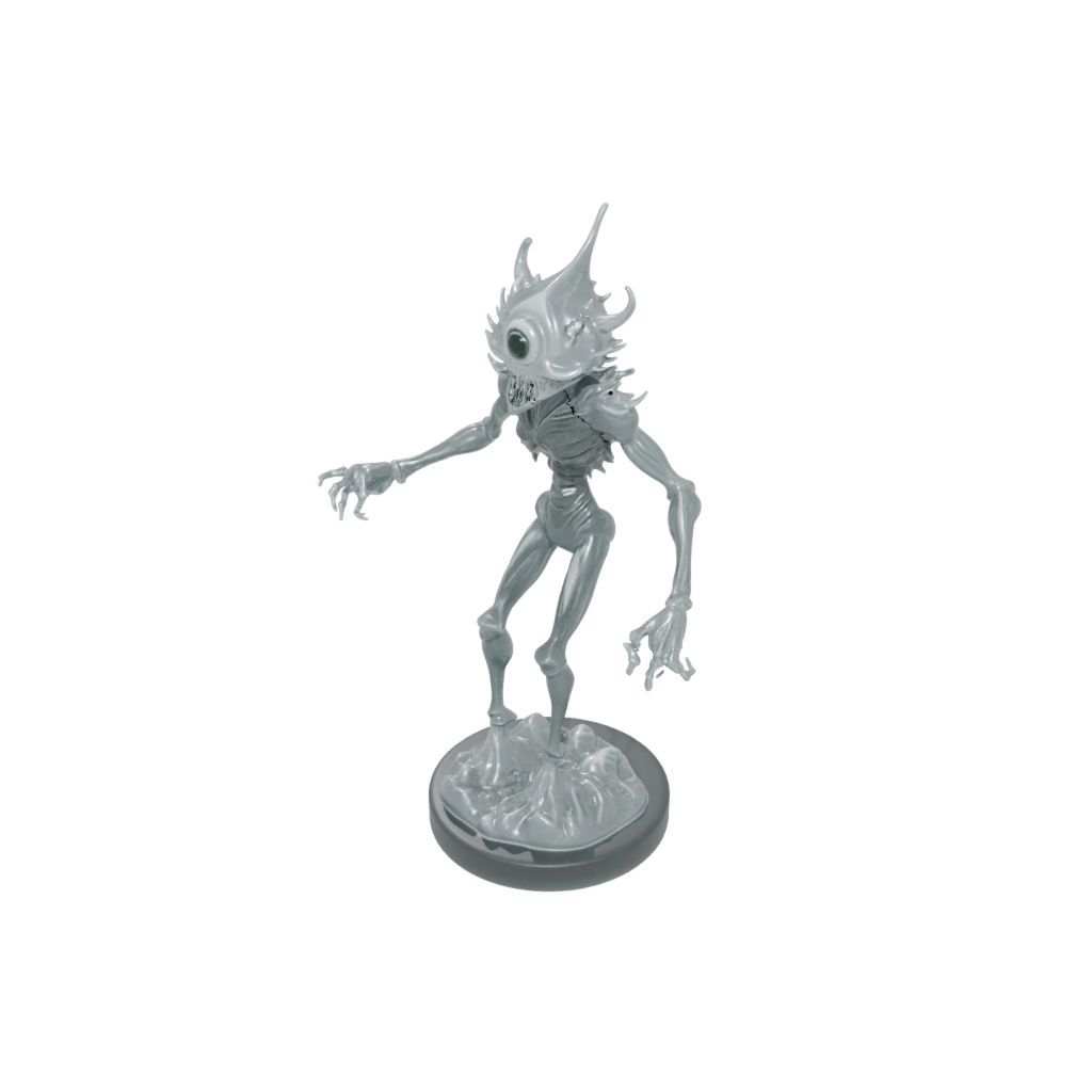 Crystal Beholder-Style Floating Eye Tyrant — tabletop minis 3D print model, STL