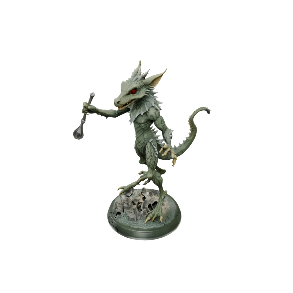 Crystal Kobold Trapsmith — tabletop minis 3D print model, STL