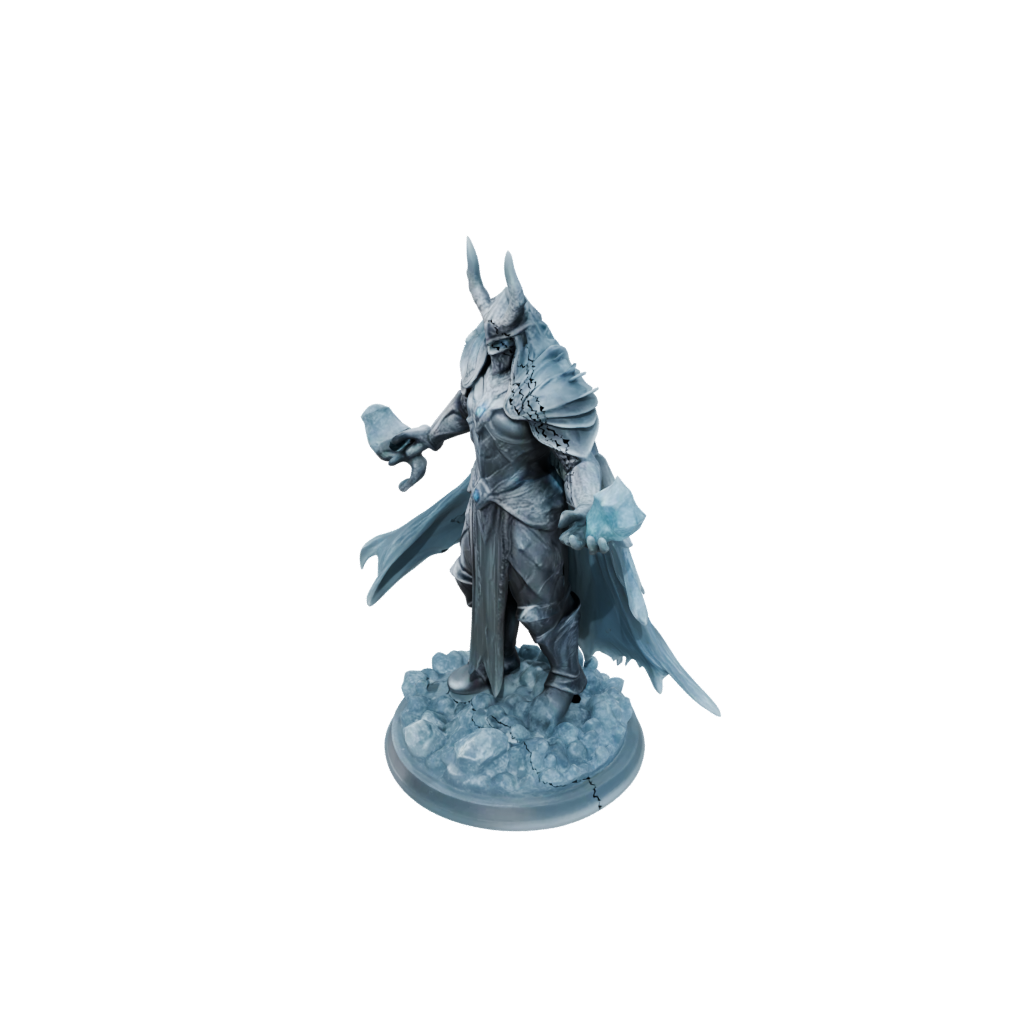 Crystal Lich King — tabletop minis 3D print model, STL