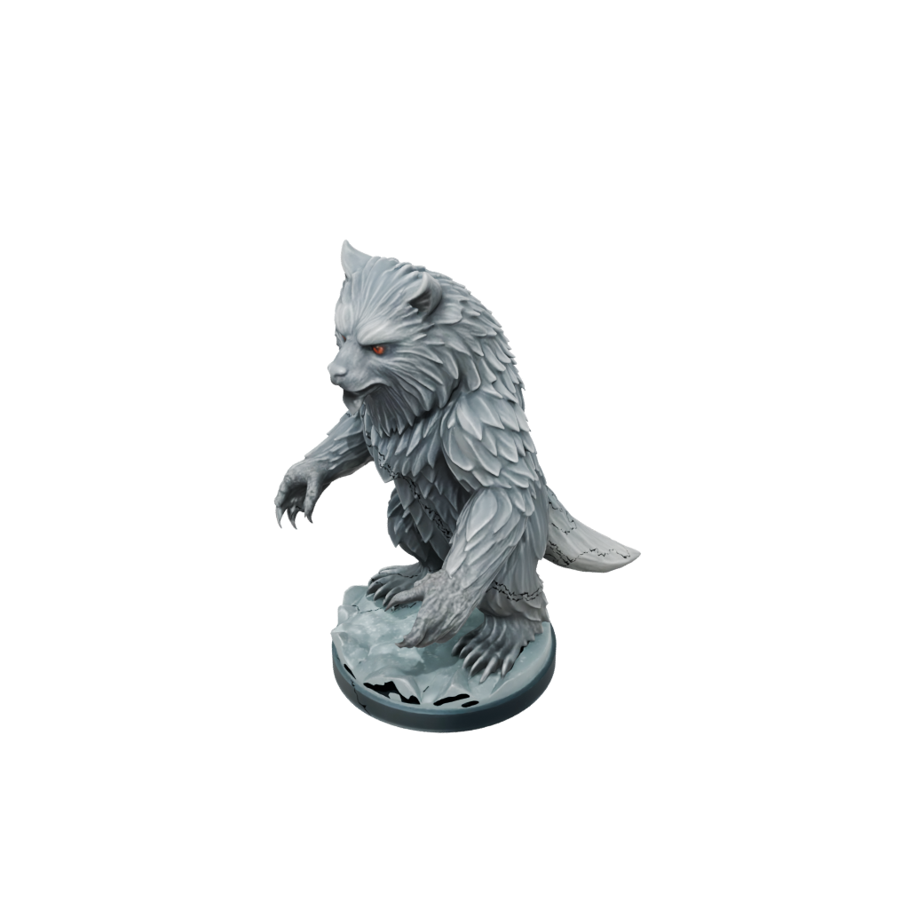 Crystal Owlbear Beast — tabletop minis 3D print model, STL