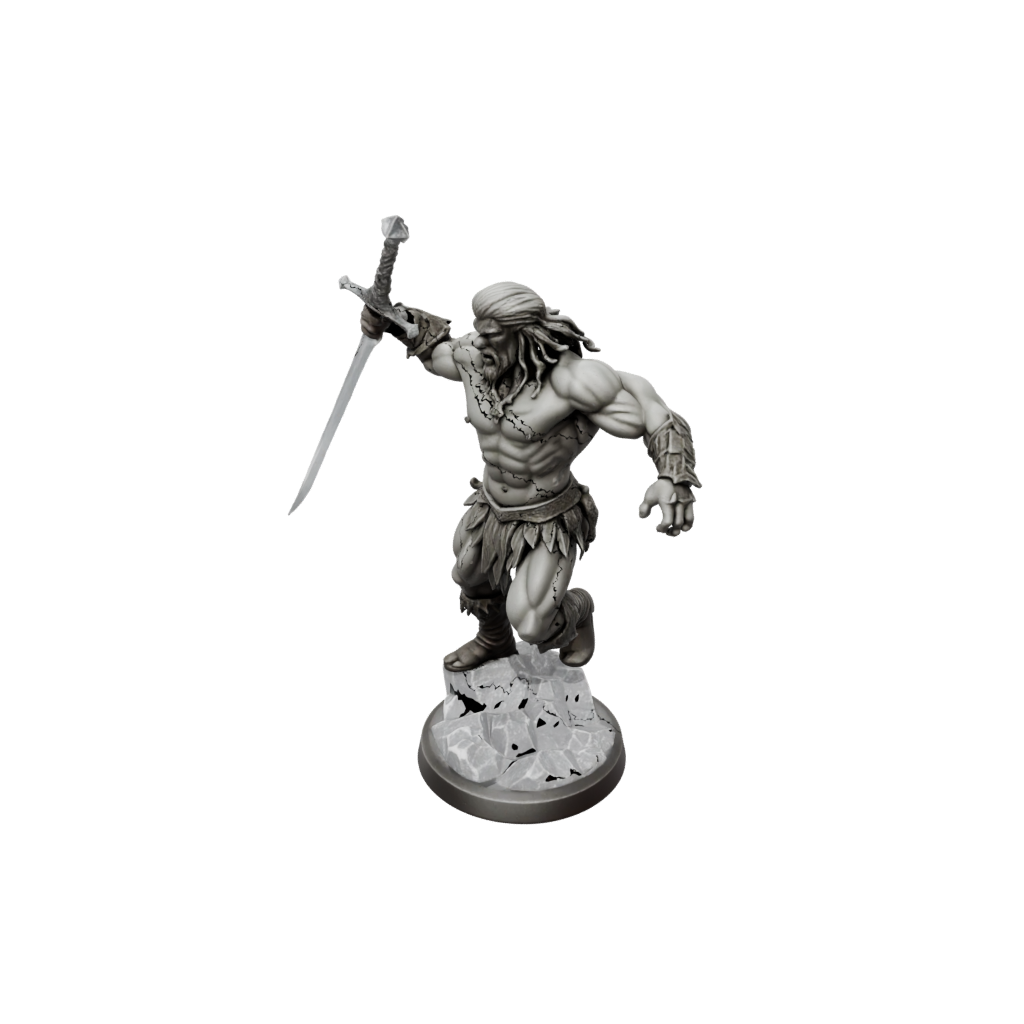 Crystal Barbarian With Greatsword